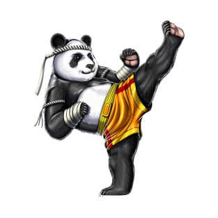 Panda Muay Thai Fighter T-Shirt