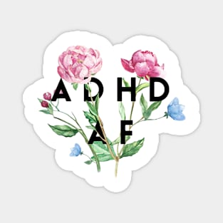 ADHD Tee. Floral Design Magnet