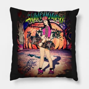 Skater Chic Pillow