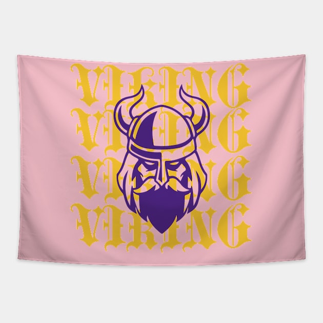 VIKINGS RETRO VINTAGED Tapestry by Lolane