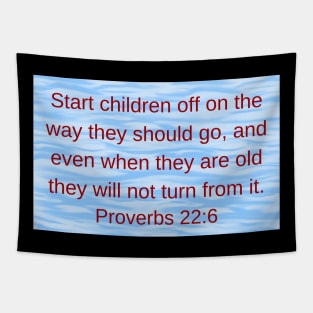Bible Verse Proverbs 22:6 Tapestry