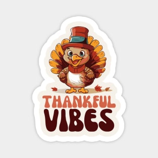 Thankful Vibes Baby Turkey Magnet