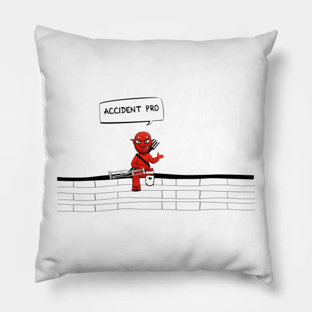 Accident Pro Pillow by DevilishlyD