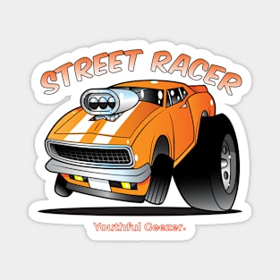 Street Racer Cartoon Car Toon Magnet