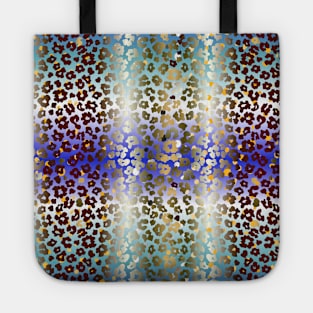 Colourful gradient unique flowers leopard stripes abstract modern 266 Pattern Tote