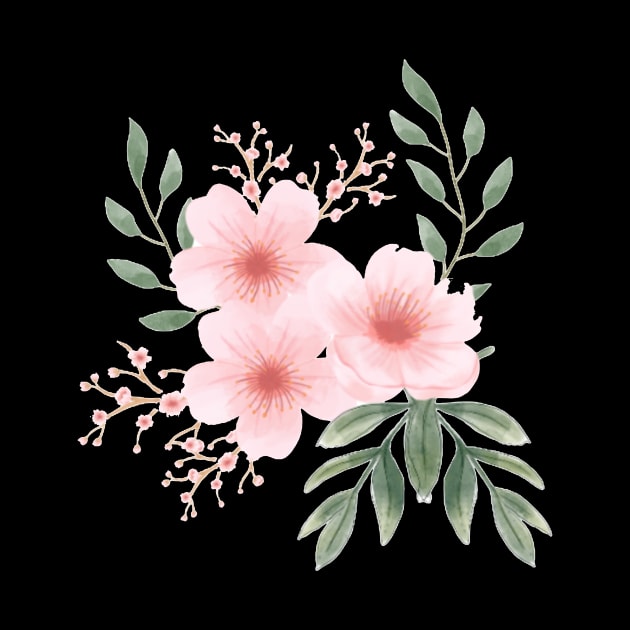 pink floral design by TaarsDesigns