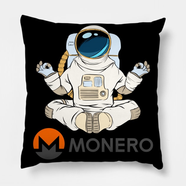 Monero crypto Coin Crypto coin Crypto coin Crytopcurrency Pillow by JayD World