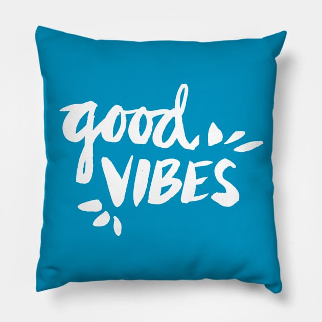 Good Vibes Pillow by CatCoq