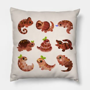 Chocolate Reptiles Pillow