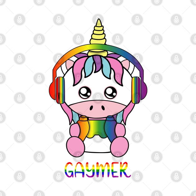 Gaymer, cute unicorn by JS ARTE