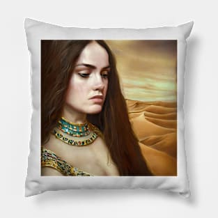 Portrait of desert beauty Pillow
