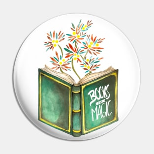 Books Are Magic Pin