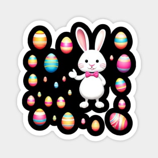 Easter design bunny funny eggs Magnet