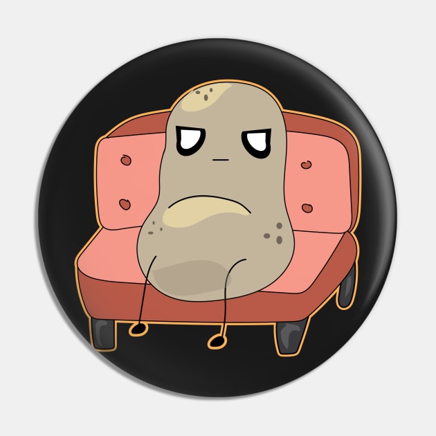 Couch Potato Pin by FungibleDesign
