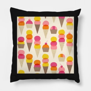 Ice Cream on a Summer Day Pillow
