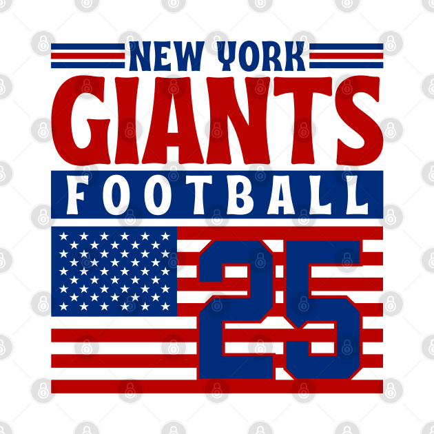 New York Giants 1925 American Flag Football by Astronaut.co