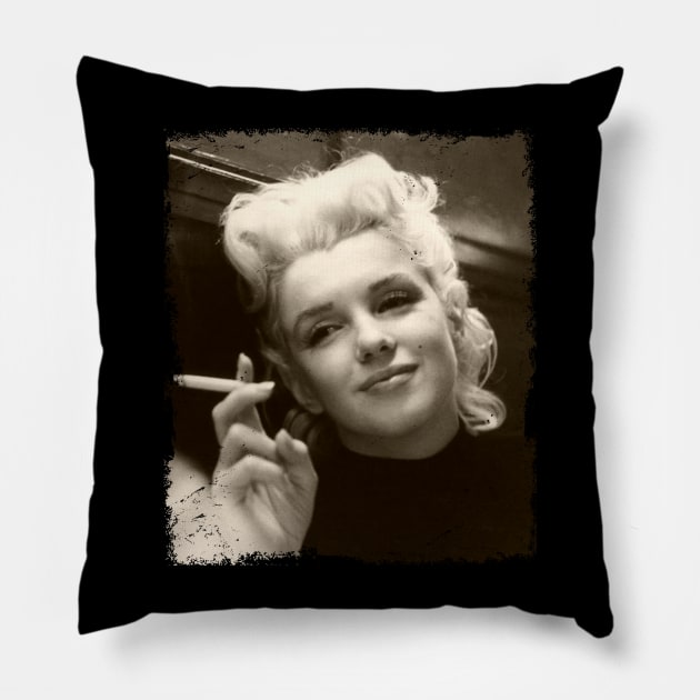 Marilyn Monroe Pillow by small alley co