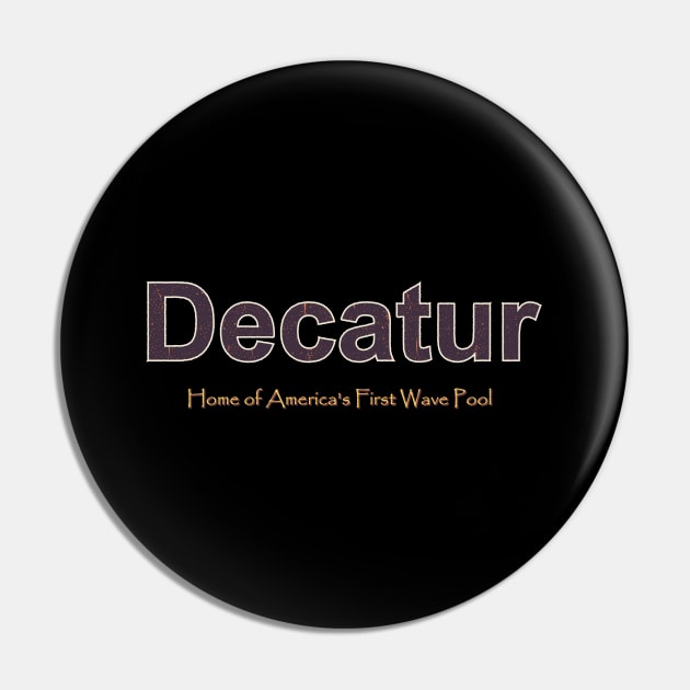 Decatur Grunge Text Pin by QinoDesign