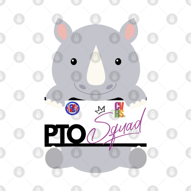 CVHS PTO SQUAD. BABY RHINO DESIGN by Carnegie Vanguard High School PTO