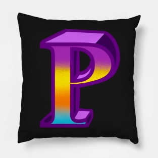 Top 10 best personalised gifts 2022  - Letter P ,personalised,personalized with pattern useful for initials, societies and names Pillow