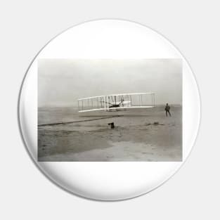 The Wright brothers' first powered flight (C015/1836) Pin