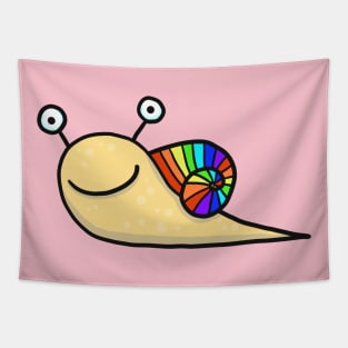 rainbow snail Tapestry