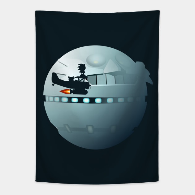 Facing the Death Egg Tapestry by JPenfieldDesigns