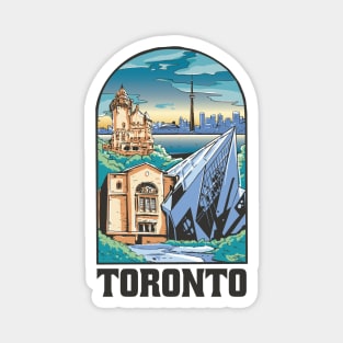 Toronto City Canada Landscape Magnet