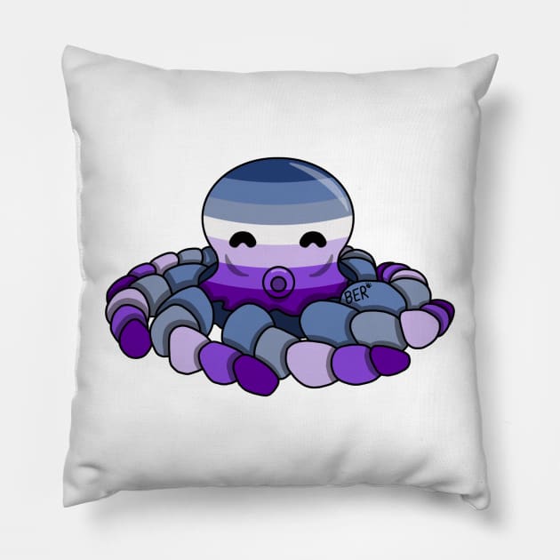 Butch Pride Fidget Octopus Pillow by SentABearToSpace 