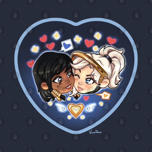 Pharmercy OTP Love by Vinniedraws