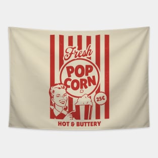 Fresh Popcorn Sign Costume for Halloween Funny Retro Vintage Tapestry