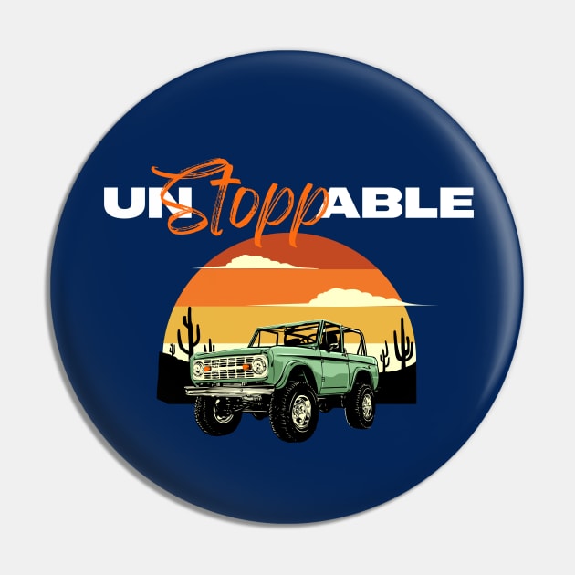 Man I Am Unstoppable Pin by Dippity Dow Five