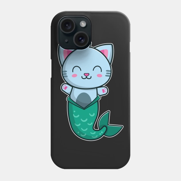 Purrmaid Cat Lover Mermaid Kitty Magical Meowmaid Gift graphic Phone Case by theodoros20