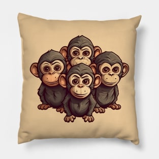Monkey Children Pillow