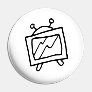 White Noise TV Line Drawing Pin