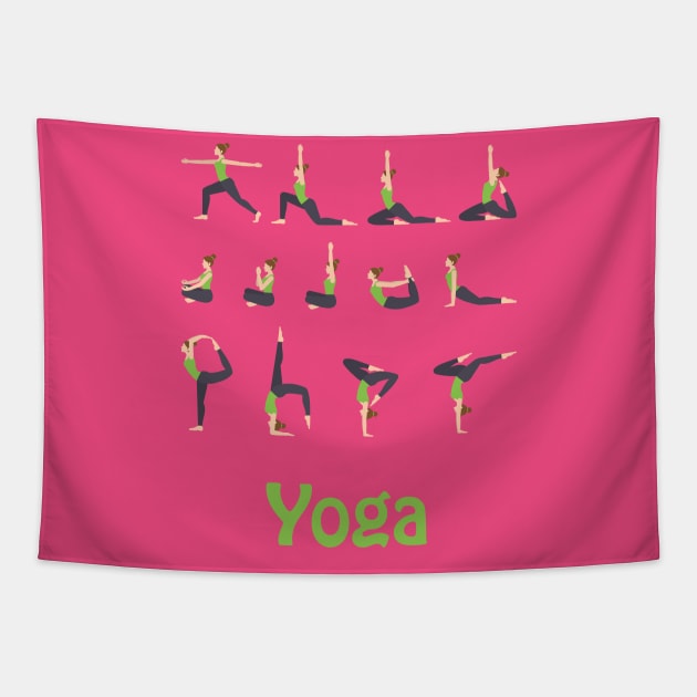 Yoga Tapestry by vladocar