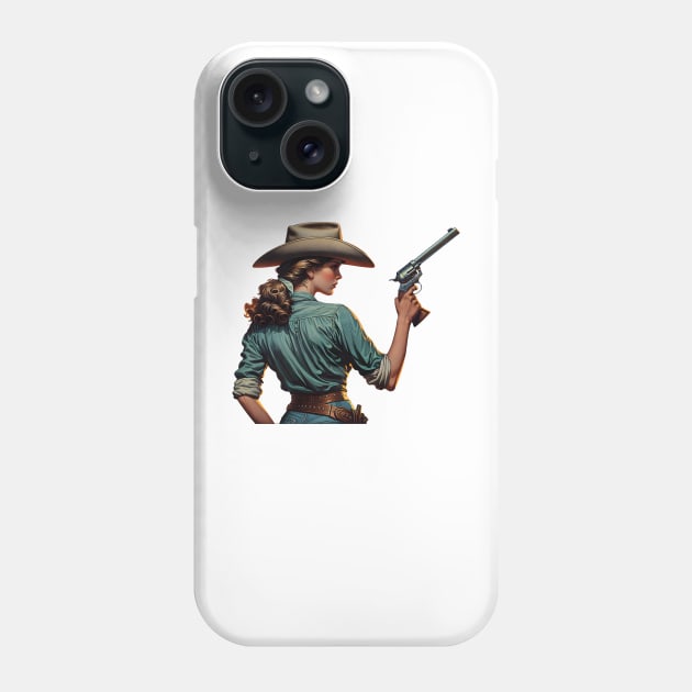 Cowgirl Phone Case by Rawlifegraphic