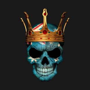 Australian Flag Skull with Crown T-Shirt