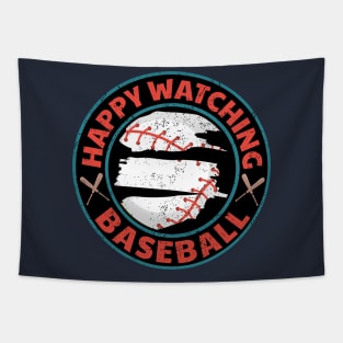 Happy Watching Baseball Tapestry