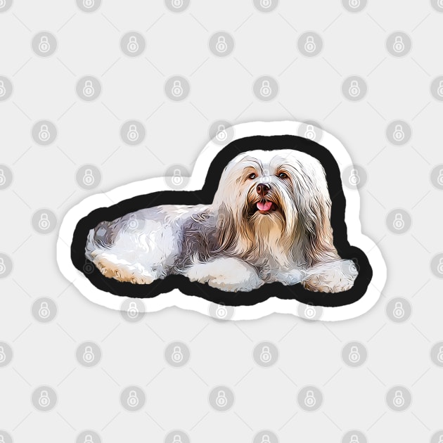 Havanese Dog Magnet by ElegantCat