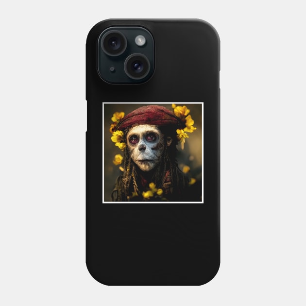 monkey as jack sparrow Phone Case by ElArrogante