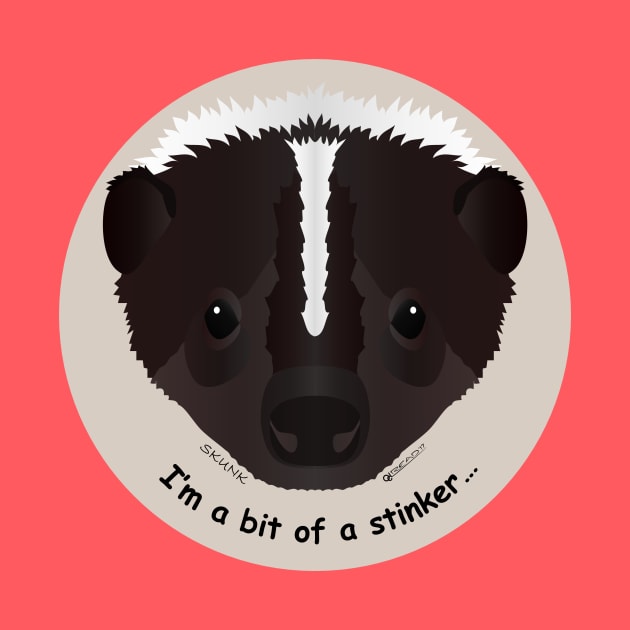 Baby Skunk - I'm a bit of a stinker! by FunkilyMade