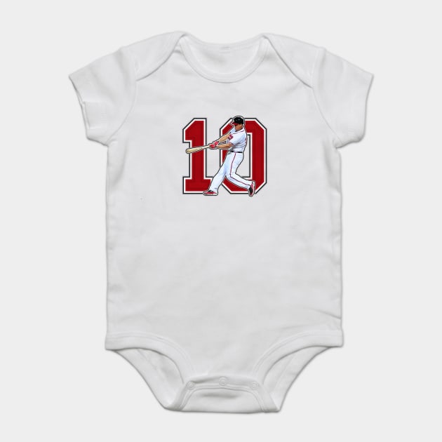 Chipper Jones Baby Clothes, Atlanta Baseball Hall of Fame Kids Baby Onesie