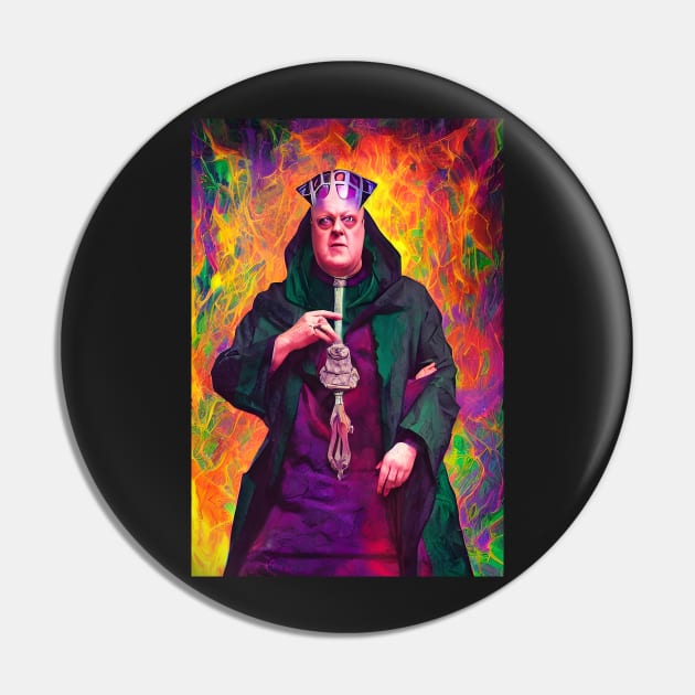 Cyberpunk Aleister Crowley The Great Beast of Thelema painted in a Surrealist and Impressionist style Pin by hclara23