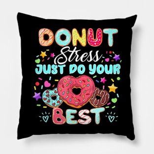 Testing Day Teacher Donut Stress Pillow