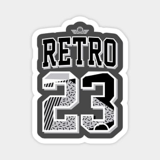 Retro Throwback Cement Grey Magnet