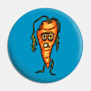 The Zombie Vegan Carrot Pin