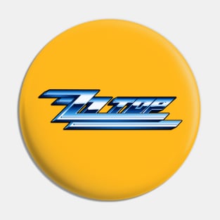 ZZ TOP Logo Blue Pin