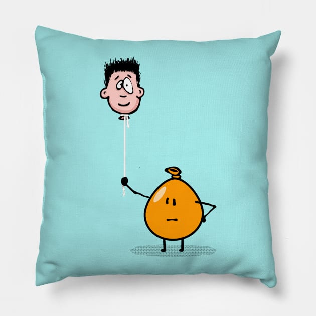 Surreal Balloon Pillow by cjboco