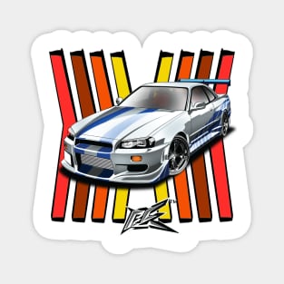 skyline gtr r34 2fast 2furious Magnet